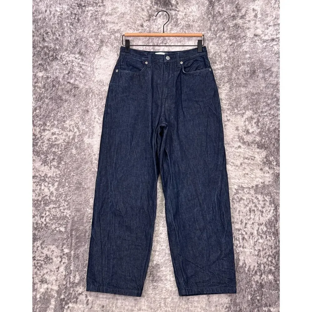 COS Jeans 6 Womens Lantern Barrel Dark Wash Denim